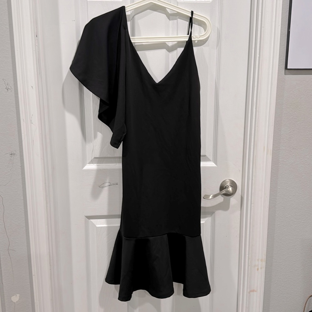 Zara Black Ruffle Style Dress
